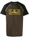 Fendi Men's Ff- Graphic Print T-shirt In Black