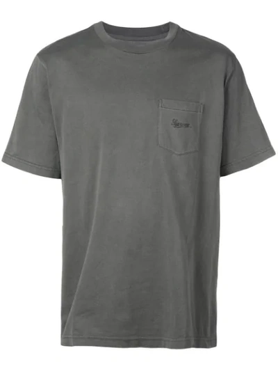 Supreme Overdyed Pocket Tee In Grey | ModeSens