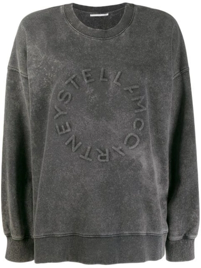 Stella Mccartney Logo Detail Sweatshirt In Grey