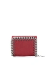 Stella Mccartney Falabella Small Flap Wallet In Red