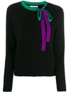 Chinti & Parker Bow Detail Jumper In Black