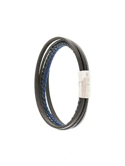 Tateossian Pure Thread Bracelet In Black