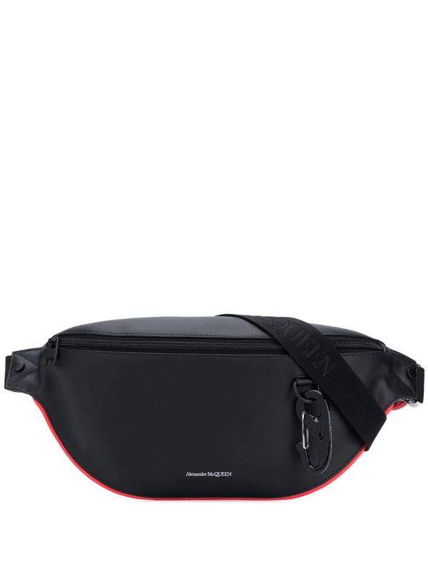 Alexander Mcqueen Harness Contrast Detail Belt Bag In 1000 Black | ModeSens