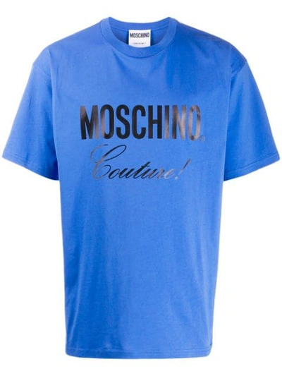 Moschino Logo Printed T In Blue