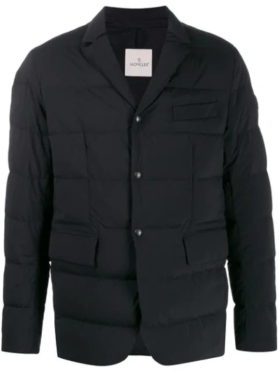 Moncler Padded Blazer Jacket In Blue