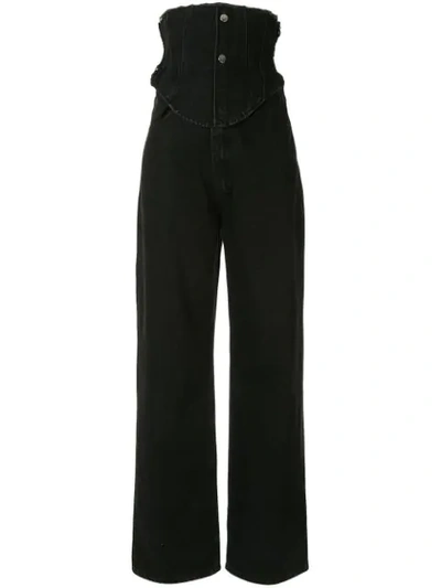 Ground Zero High Waisted Jeans In Black