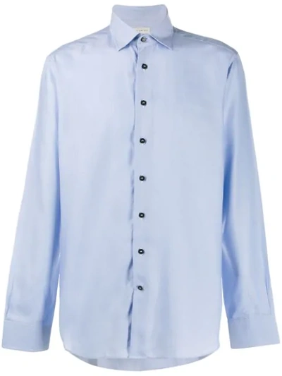 Etro Plain Shirt In Blue