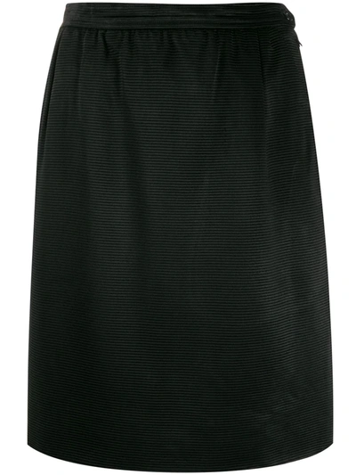 Pre-owned Saint Laurent Anni 80 Skirt In Black