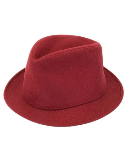 Pre-owned Hermes 1990s  Homburg Hat In Red