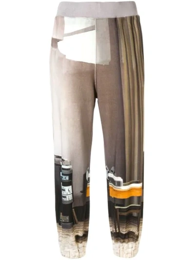 Undercover Graphic Print Trousers In Grey