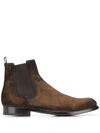 Officine Creative Hive Suede Chelsea Boots In Hunter Sigaro