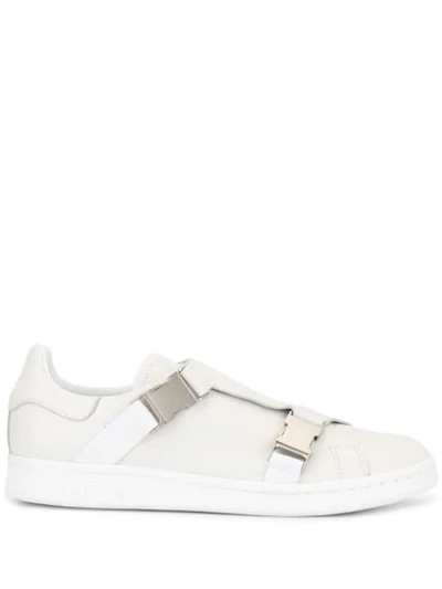Adidas Originals Stan Smith Buckle Sneakers In White