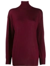 Tom Ford Turtle Neck Sweater In Red
