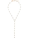 Maha Lozi Speckled Drop Necklace In Gold