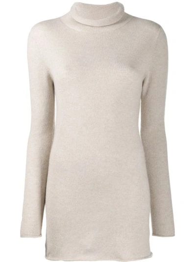 Agnona Roll Neck Jumper In N11 Beige