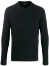 Roberto Collina Fine Knit Jumper In Black