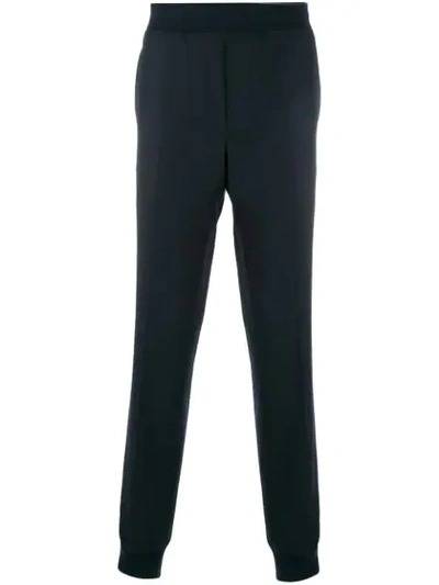 Lanvin Mid-rise Track Trousers In Blue