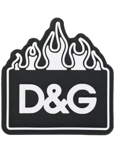 Dolce & Gabbana Logo Patch In Black