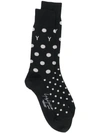 Yohji Yamamoto Polka Dot Socks In Black