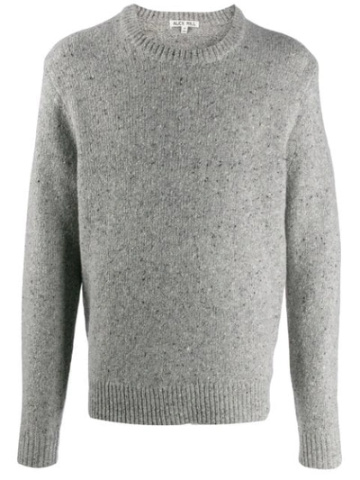 Alex Mill Long Sleeve Knit Jumper In Grey