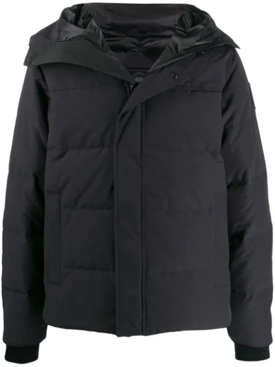 Canada Goose Hooded Puffer Coat In Blue