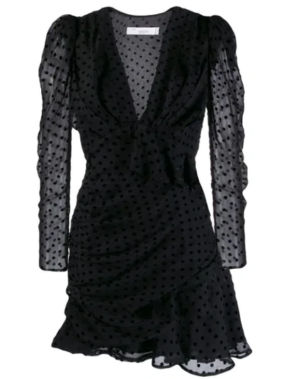 Iro Polka Dot Mini Dress In Black