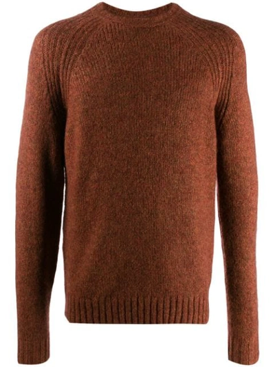 Alex Mill Long Sleeve Knit Jumper In Brown