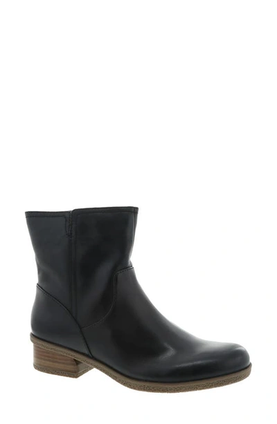Dansko Bethanie Waterproof Boot In Black Waterproof Leather