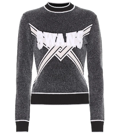 Off-white Jacquard-knit Sweater In Black