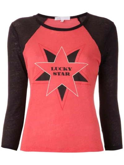 Nk Printed Gabriela Raglan T-shirt In Red