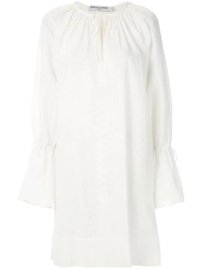 Reinaldo Lourenço Textured Short Dress In White