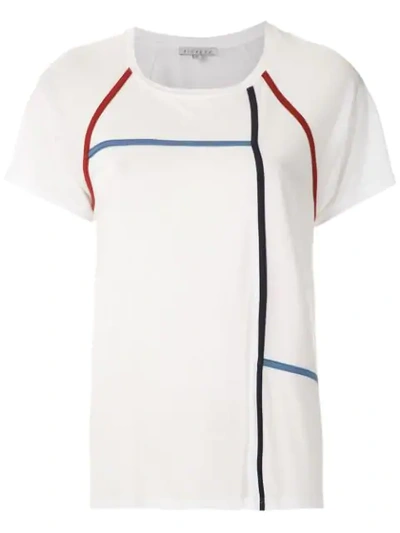 Alcaçuz Napoleão Panelled Blouse In White