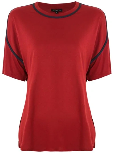 Alcaçuz Natividade Panelled T-shirt In Red