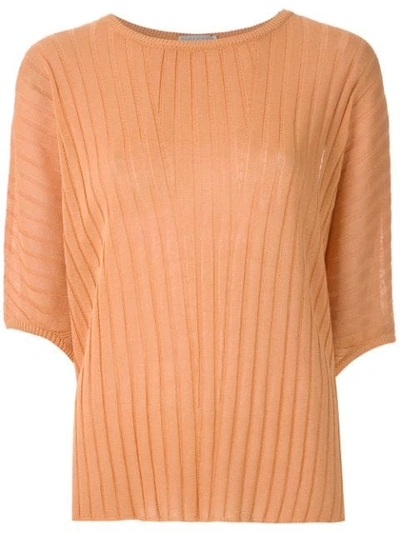 Alcaçuz Naila Knit Blouse In Orange