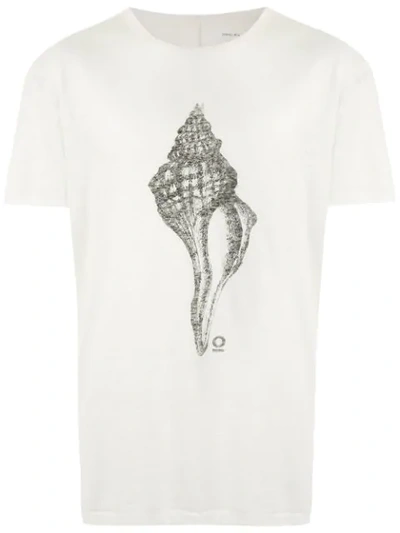 Osklen Seashell Print T-shirt In White