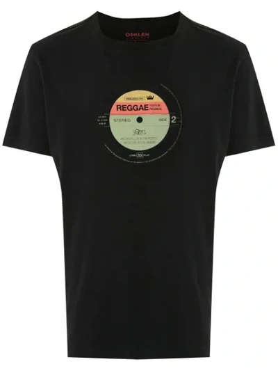 Osklen Vintage Reggae Label Print T-shirt In Black