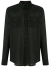 Osklen Flap Pockets Shirt In Black