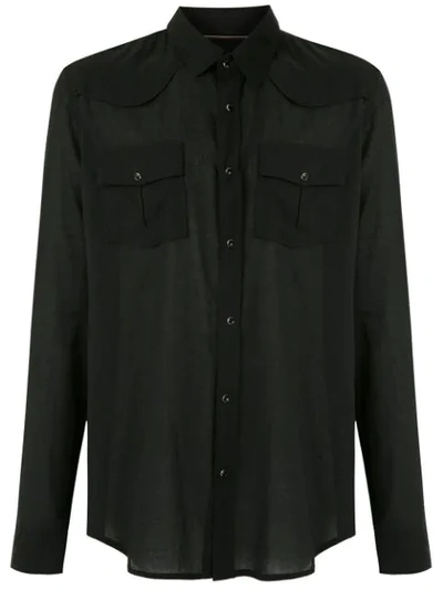 Osklen Flap Pockets Shirt In Black