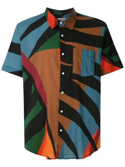 Osklen Printed Short Sleeves Shirt In Multicolour