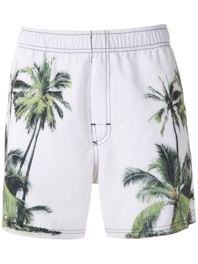 Osklen Coqueiro Classic Print Shorts In White