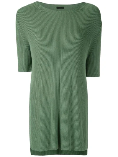 Osklen Ribbed Knit Blouse In Green