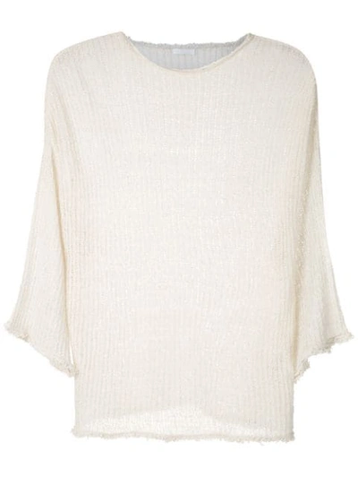 Osklen E-fabrics Knitted Blouse In White