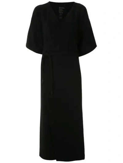 Osklen Cachecoeur Eco Midi Dress In Black