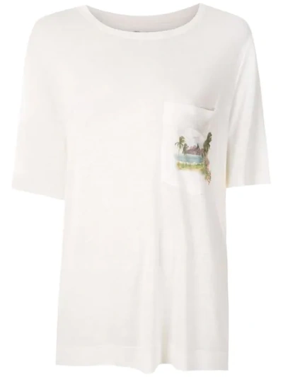 Osklen Rj Print T-shirt In White