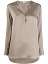 Filippa K Slit Detail Blouse In Neutrals