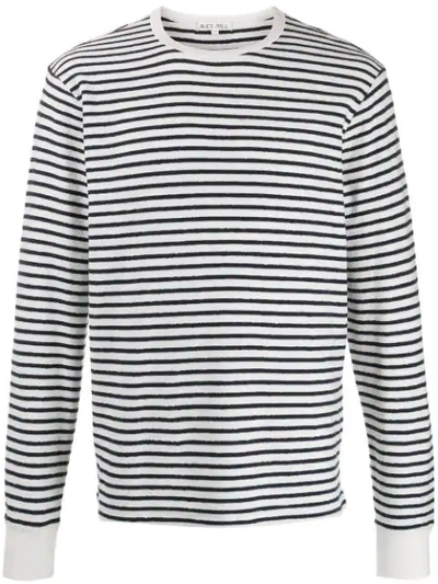 Alex Mill Long Sleeve Striped Top In White