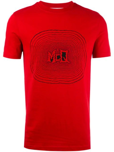 Mcq By Alexander Mcqueen Mcq Alexander Mcqueen - Printed Motif T In Dark Indigo Red