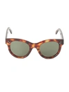 Celine 48mm Havana Square Sunglasses In Brown