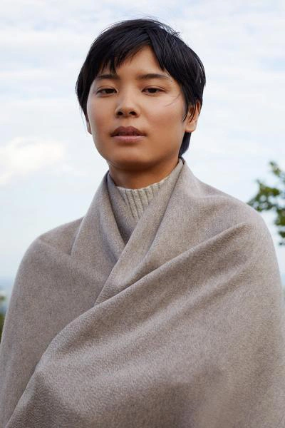 Mansur Gavriel Cashmere Winter Scarf In Beige