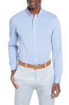 Rhone Stretch Nylon Button-up Shirt In French Blue Wave